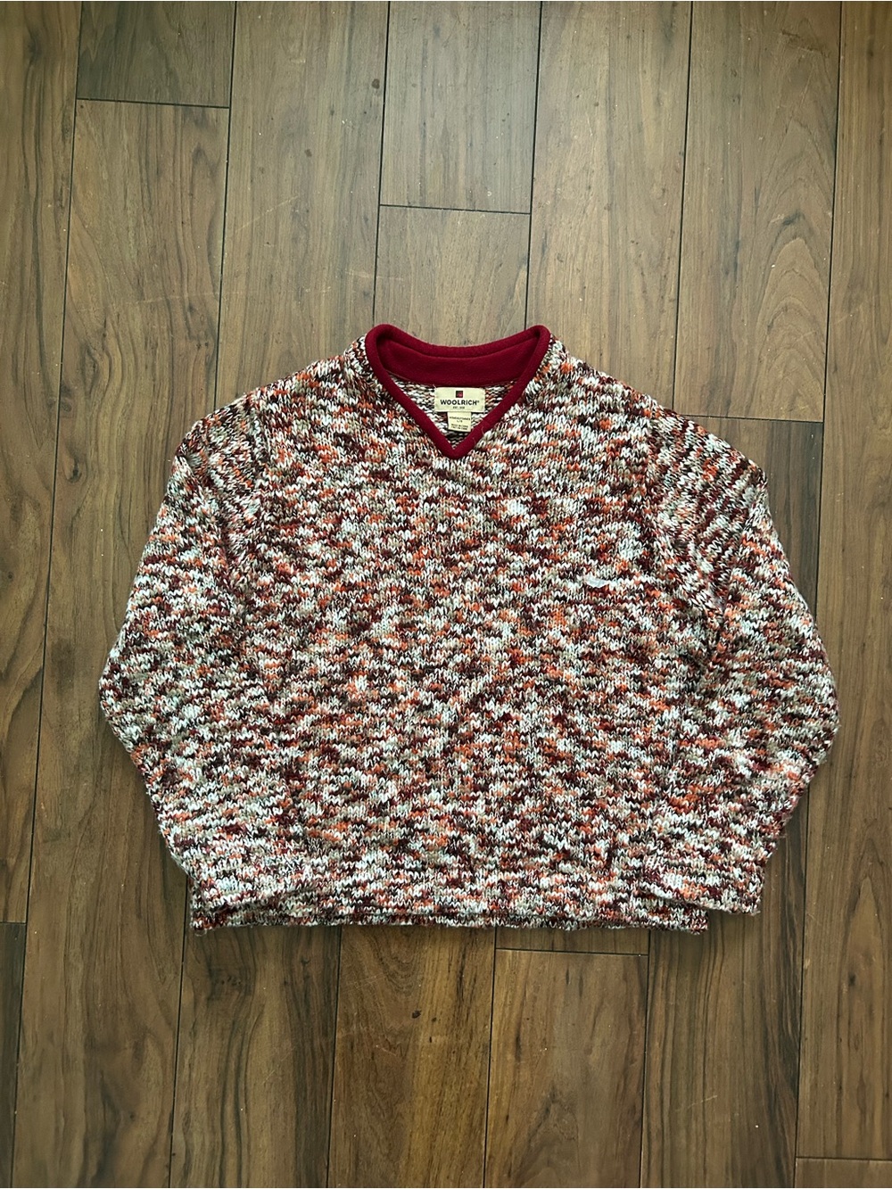 Woolrich Women’s Multicolor Knit V-Neck Sweater